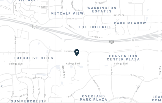 Map of Overland Park office location